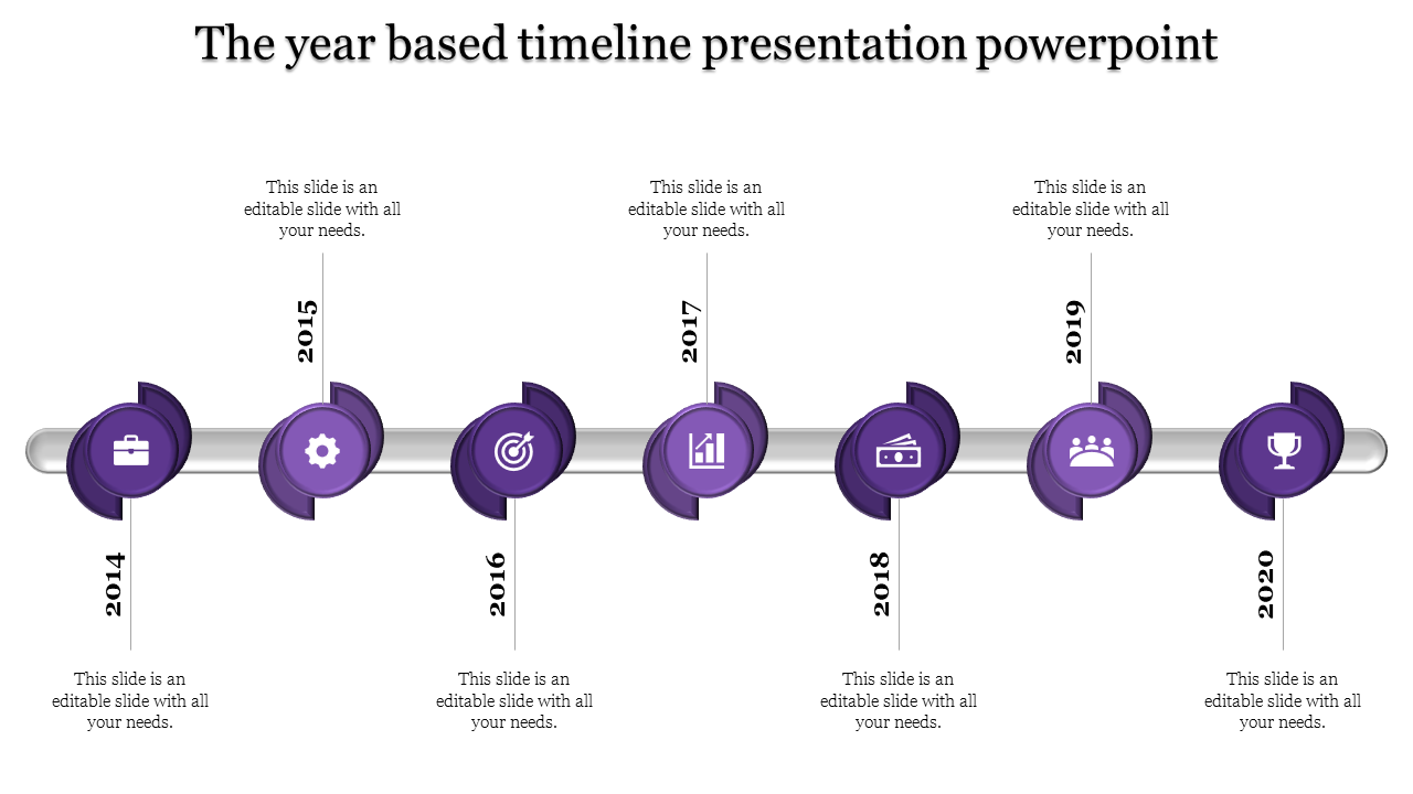 Excellent Timeline Presentation Template Slides PPT